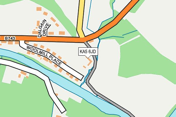KA5 6JD map - OS OpenMap – Local (Ordnance Survey)