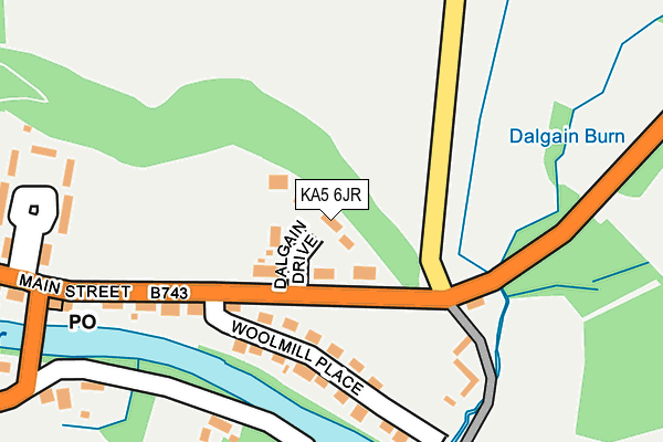 KA5 6JR map - OS OpenMap – Local (Ordnance Survey)