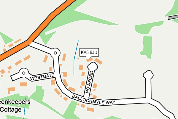 KA5 6JU map - OS OpenMap – Local (Ordnance Survey)