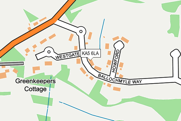 KA5 6LA map - OS OpenMap – Local (Ordnance Survey)