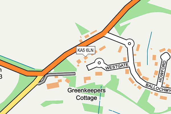 KA5 6LN map - OS OpenMap – Local (Ordnance Survey)