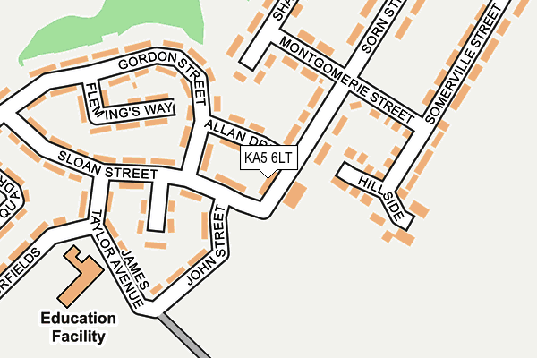 KA5 6LT map - OS OpenMap – Local (Ordnance Survey)