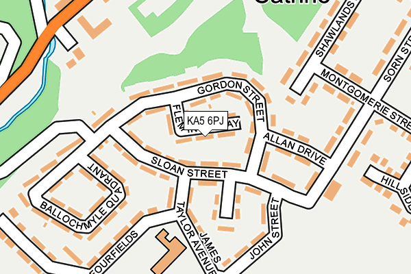 KA5 6PJ map - OS OpenMap – Local (Ordnance Survey)