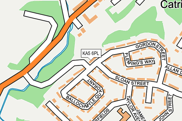 KA5 6PL map - OS OpenMap – Local (Ordnance Survey)