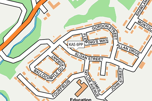 KA5 6PP map - OS OpenMap – Local (Ordnance Survey)