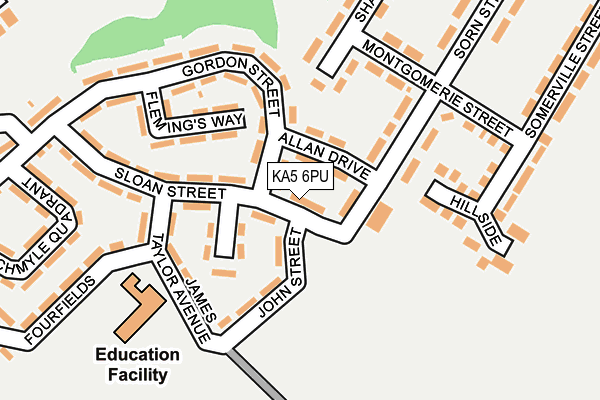 KA5 6PU map - OS OpenMap – Local (Ordnance Survey)