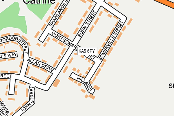 KA5 6PY map - OS OpenMap – Local (Ordnance Survey)
