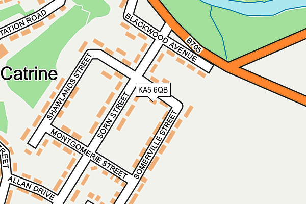 KA5 6QB map - OS OpenMap – Local (Ordnance Survey)