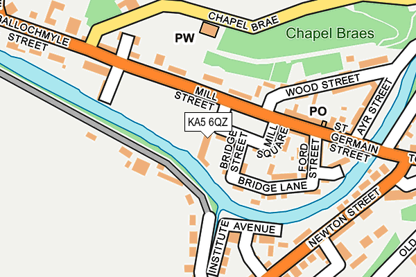 KA5 6QZ map - OS OpenMap – Local (Ordnance Survey)