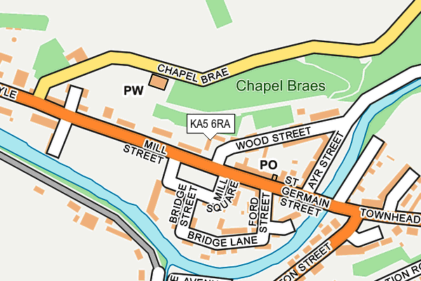 KA5 6RA map - OS OpenMap – Local (Ordnance Survey)