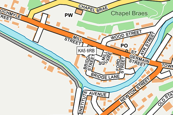 KA5 6RB map - OS OpenMap – Local (Ordnance Survey)