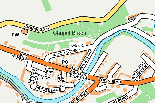 KA5 6RJ map - OS OpenMap – Local (Ordnance Survey)