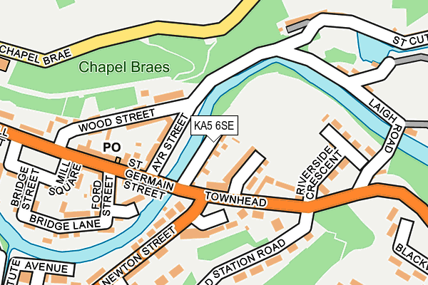 KA5 6SE map - OS OpenMap – Local (Ordnance Survey)