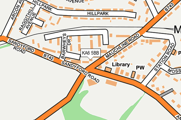 KA6 5BB map - OS OpenMap – Local (Ordnance Survey)