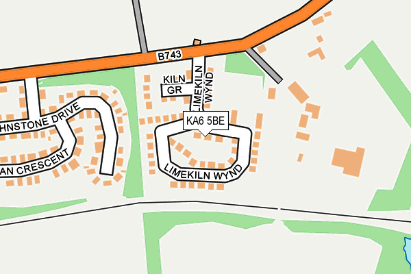 KA6 5BE map - OS OpenMap – Local (Ordnance Survey)