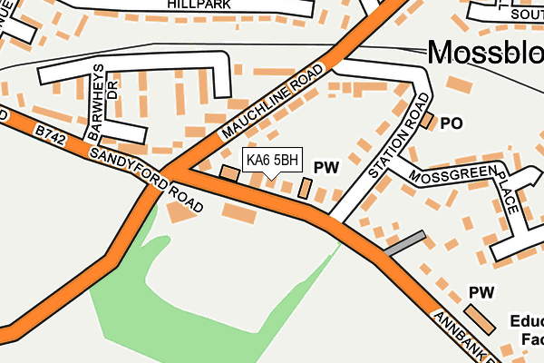 KA6 5BH map - OS OpenMap – Local (Ordnance Survey)