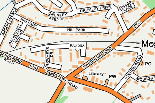 KA6 5BX map - OS OpenMap – Local (Ordnance Survey)