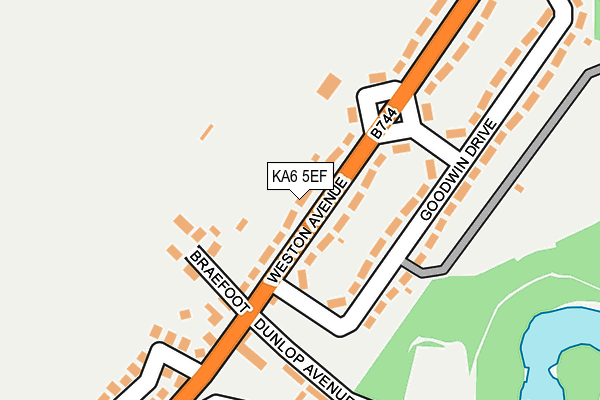 KA6 5EF map - OS OpenMap – Local (Ordnance Survey)
