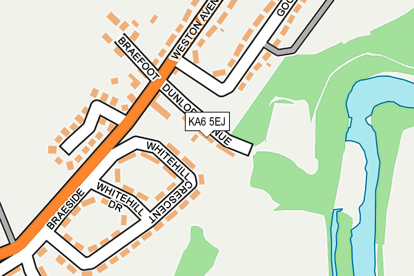 KA6 5EJ map - OS OpenMap – Local (Ordnance Survey)