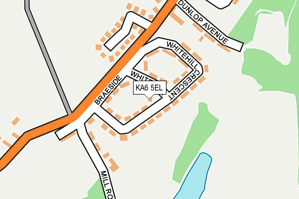 KA6 5EL map - OS OpenMap – Local (Ordnance Survey)