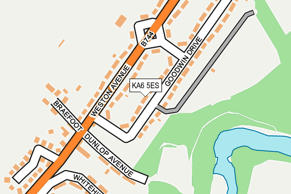 KA6 5ES map - OS OpenMap – Local (Ordnance Survey)