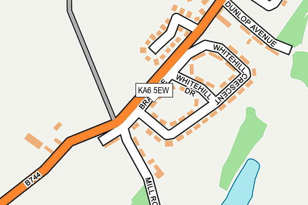 KA6 5EW map - OS OpenMap – Local (Ordnance Survey)