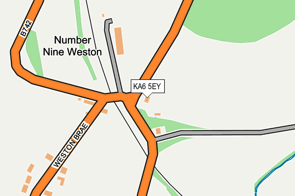 KA6 5EY map - OS OpenMap – Local (Ordnance Survey)