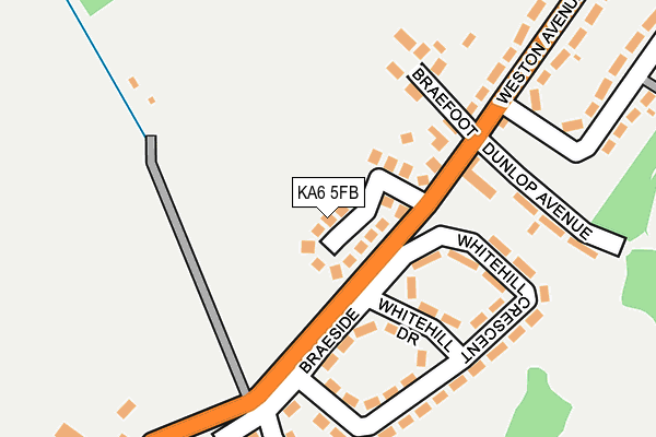 KA6 5FB map - OS OpenMap – Local (Ordnance Survey)