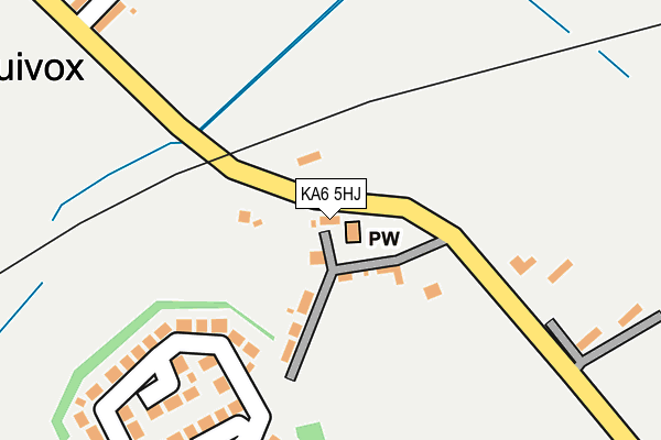 KA6 5HJ map - OS OpenMap – Local (Ordnance Survey)