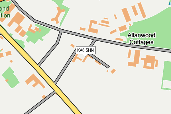 KA6 5HN map - OS OpenMap – Local (Ordnance Survey)