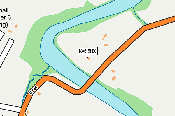 KA6 5HX map - OS OpenMap – Local (Ordnance Survey)
