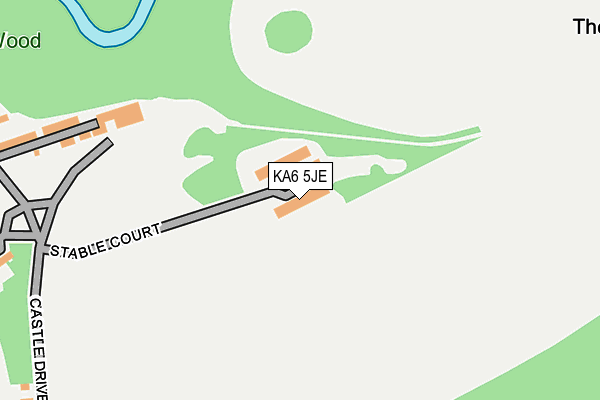 KA6 5JE map - OS OpenMap – Local (Ordnance Survey)