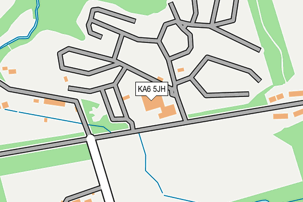 KA6 5JH map - OS OpenMap – Local (Ordnance Survey)