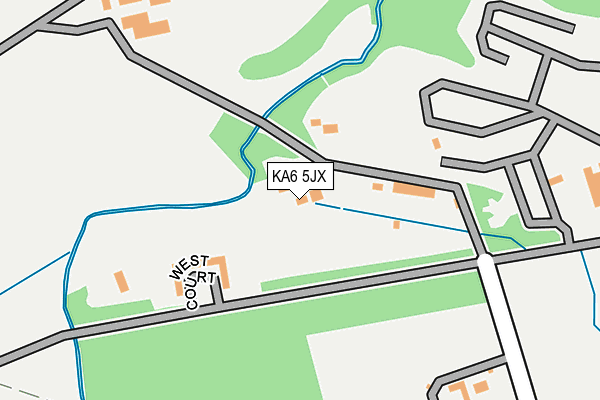 KA6 5JX map - OS OpenMap – Local (Ordnance Survey)