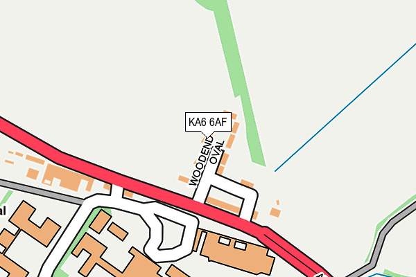KA6 6AF map - OS OpenMap – Local (Ordnance Survey)