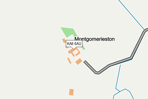 KA6 6AU map - OS OpenMap – Local (Ordnance Survey)