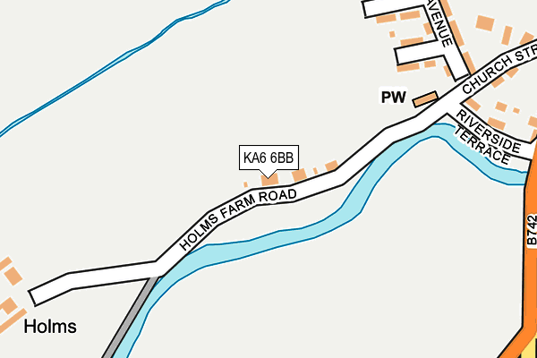 KA6 6BB map - OS OpenMap – Local (Ordnance Survey)