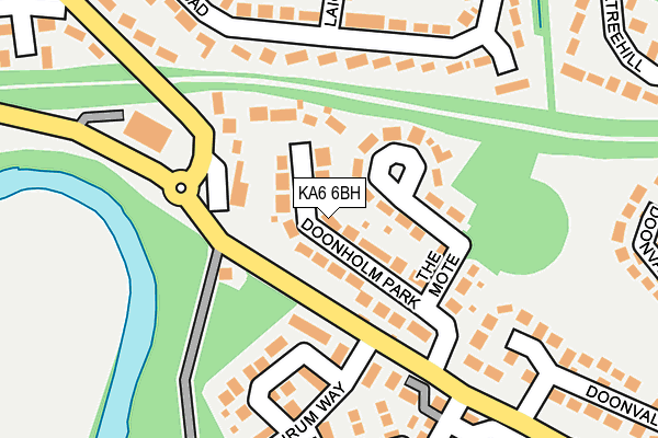 KA6 6BH map - OS OpenMap – Local (Ordnance Survey)