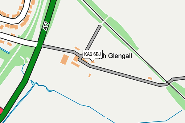 KA6 6BJ map - OS OpenMap – Local (Ordnance Survey)