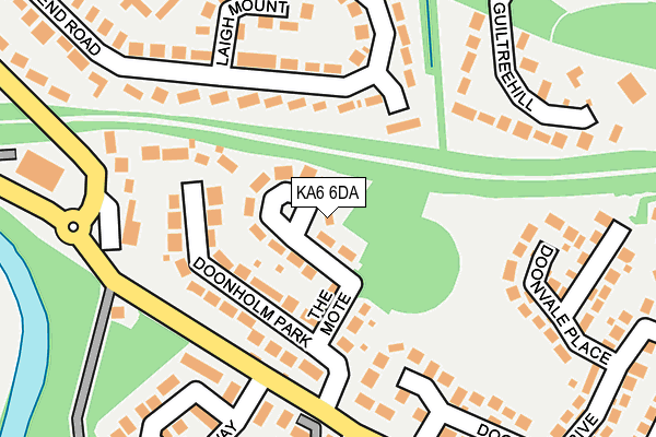 KA6 6DA map - OS OpenMap – Local (Ordnance Survey)