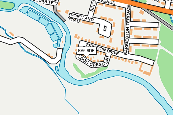 KA6 6DE map - OS OpenMap – Local (Ordnance Survey)