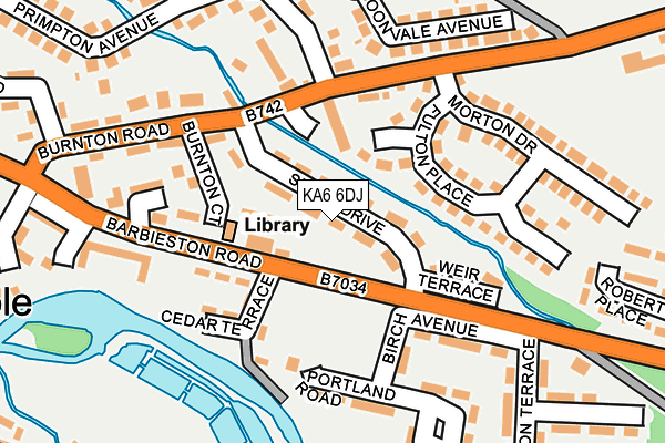 KA6 6DJ map - OS OpenMap – Local (Ordnance Survey)