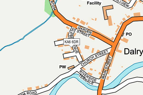 KA6 6DR map - OS OpenMap – Local (Ordnance Survey)