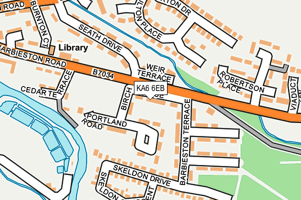 KA6 6EB map - OS OpenMap – Local (Ordnance Survey)