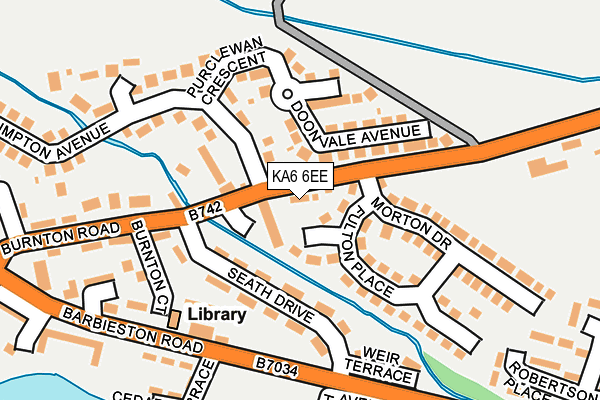 KA6 6EE map - OS OpenMap – Local (Ordnance Survey)