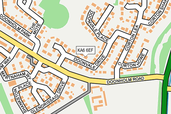 KA6 6EF map - OS OpenMap – Local (Ordnance Survey)