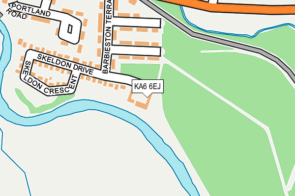 KA6 6EJ map - OS OpenMap – Local (Ordnance Survey)