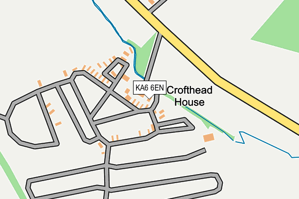 KA6 6EN map - OS OpenMap – Local (Ordnance Survey)