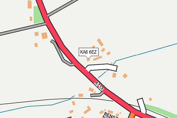 KA6 6EZ map - OS OpenMap – Local (Ordnance Survey)