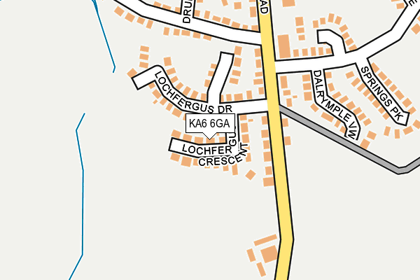 KA6 6GA map - OS OpenMap – Local (Ordnance Survey)